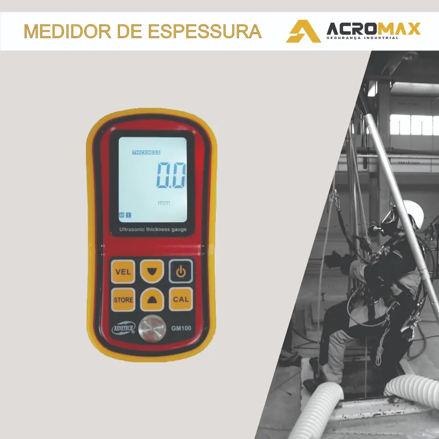 Medidor de espessura ultrassônico