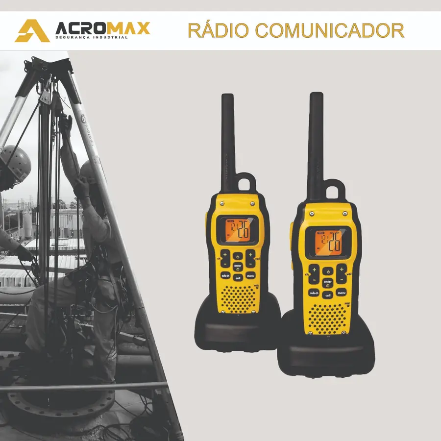Par de rádios comunicadores